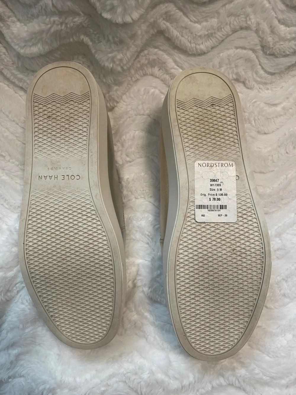 Cole Haan Gold Leather Slip-On Sneakers - Picture 14 of 16